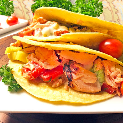 Fabulous Fish Tacos with Mango Salsa & Zest Lime Mayo