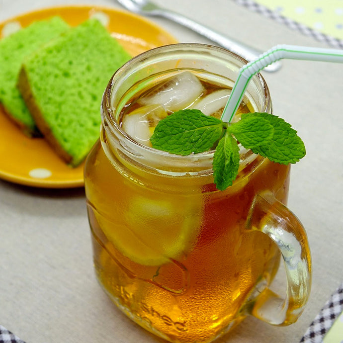 Honey-Citrus Iced Tea with Honey-Ginger Balsamic