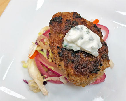 Lamb Sliders with Pickled Onion Slaw