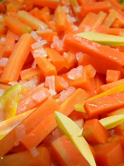 Pickled Mango & Carrot Spears