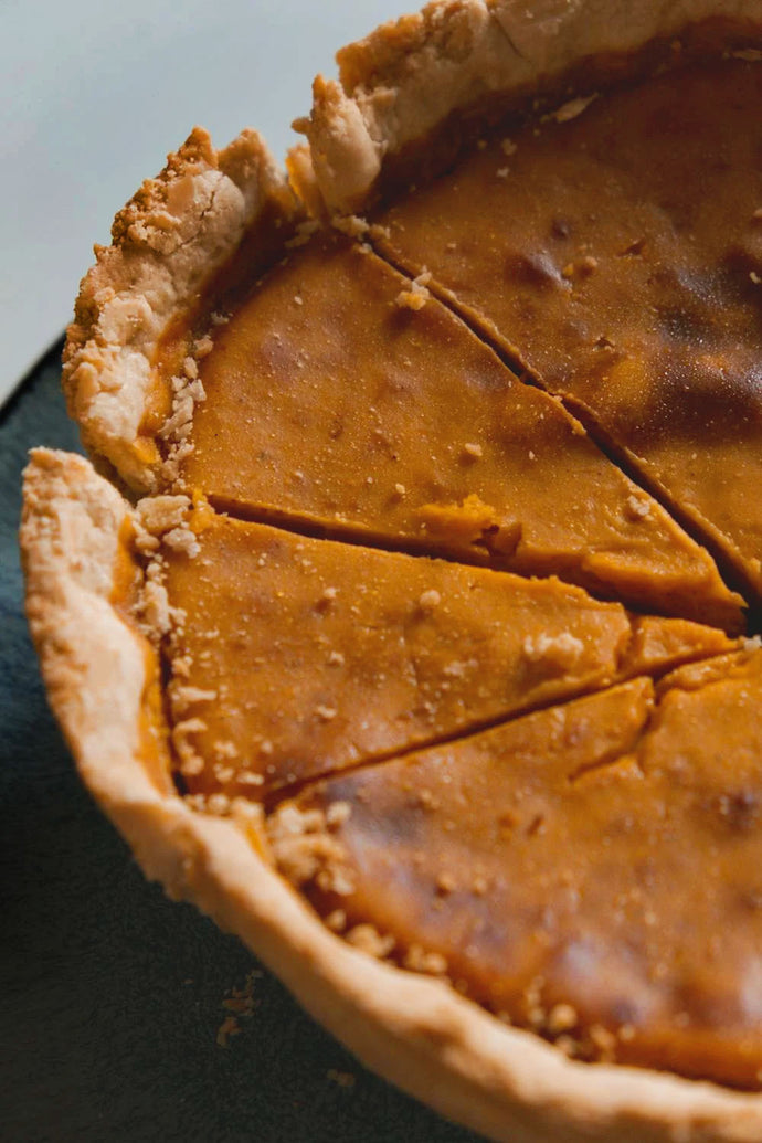 Pumkin Pie with Ginger Olive Oil Crust