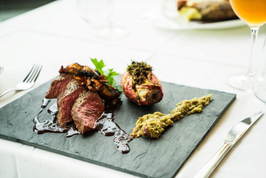 Balsamic Steak with Radicchio
