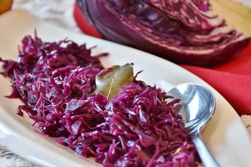 Red Cabbage with Apricots and Blueberry Balsamic