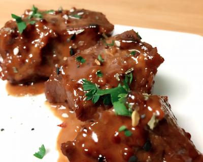 Pan-Fried Steaks with Mustard Cream Sauce