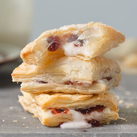 Rhubarb & Cream Breakfast Pastry