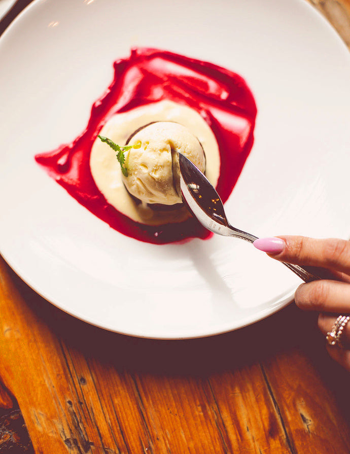 Wild Raspberry & Rosemary Ice Cream