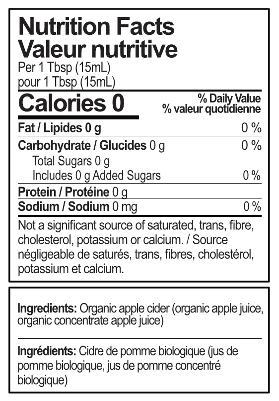 375mL Barrel Aged Apple Cider Vinegar