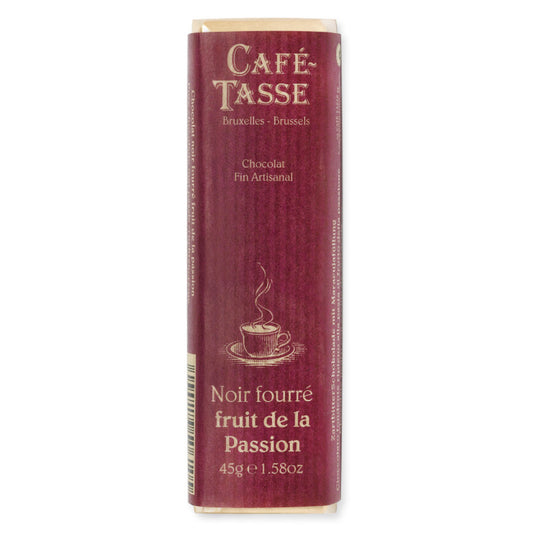 Cafe Tasse Belgian Chocolate Bars Dark Chocolate with Passion Fruit Other Fine Foods