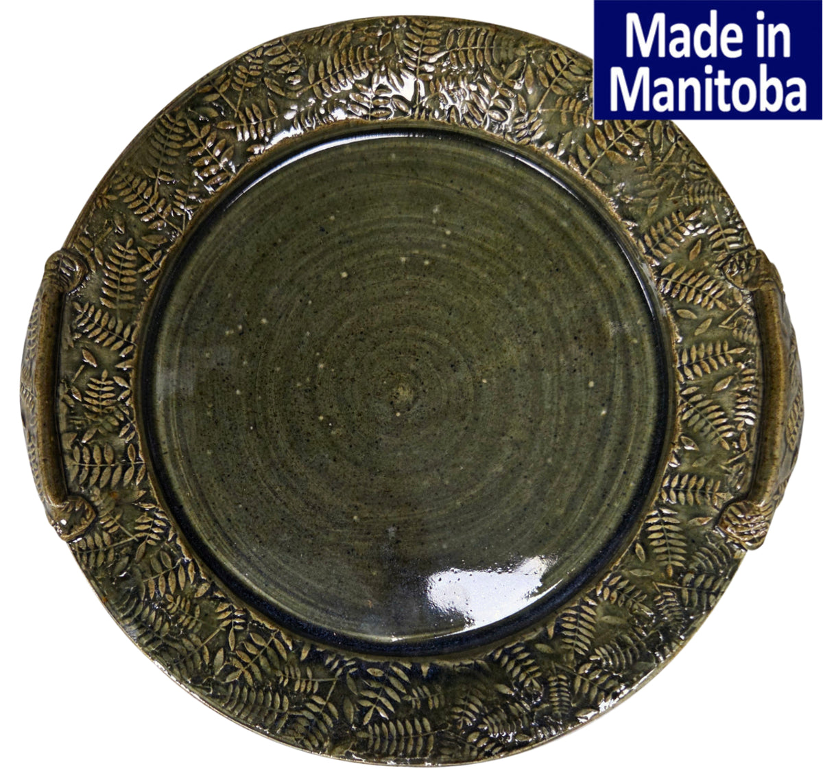 Deb's Claze Serving Plate Dark Green Accessories