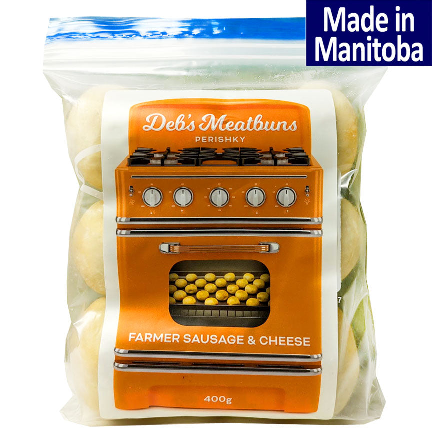 Deb's Meatbuns Farmer Sausage & Cheese Frozen or Refrigerated Food
