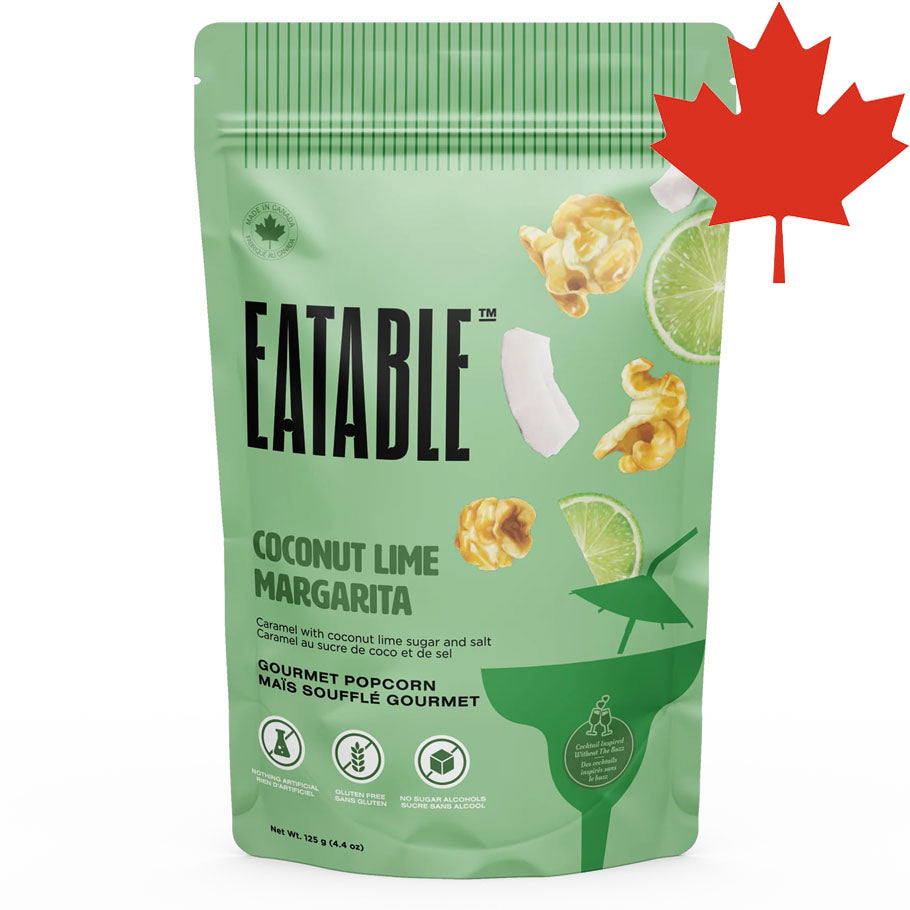 EATABLE Alcohol-Infused Gourmet Popcorn Coconut Lime Margarita Other Foods