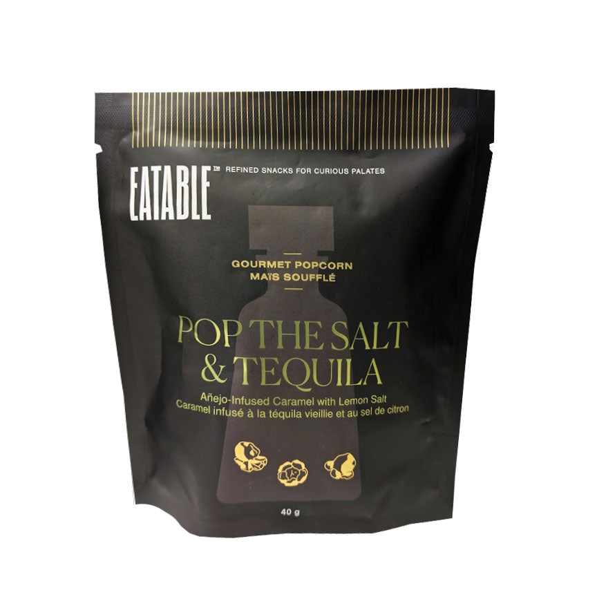 EATABLE Alcohol-Infused Gourmet Popcorn - Mini Size Pop the Salt & Tequila Other Foods