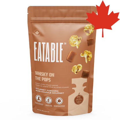 EATABLE Alcohol-Infused Gourmet Popcorn Whisky on the Pops Other Foods