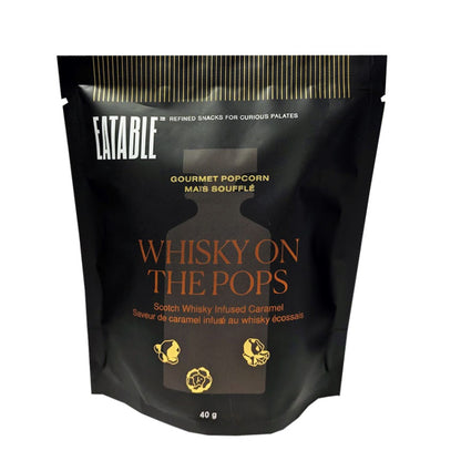 EATABLE Alcohol-Infused Gourmet Popcorn - Mini Size Whisky on the Pops Other Foods