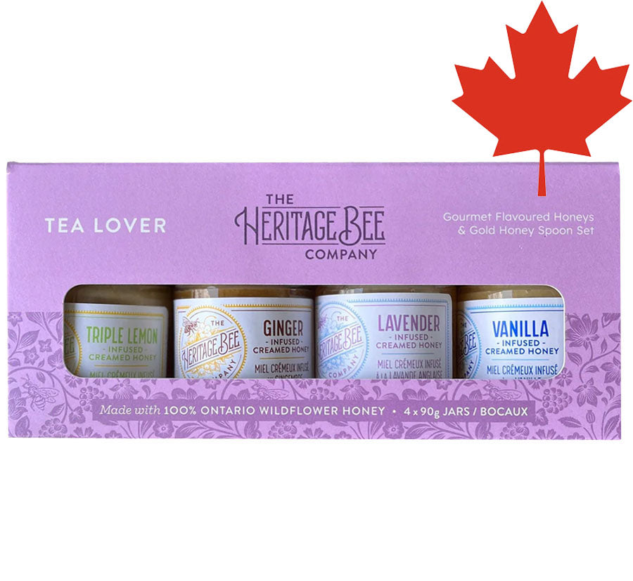 Heritage Bee Company Honey Box Set Tea Lover Honey Condiments & Sauces