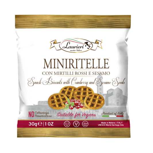 Laurieri Mini Cranberry & Sesame Cookies