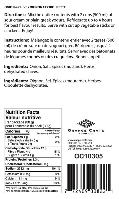 Orange Crate Party Dip Mix Other Fine Foods
