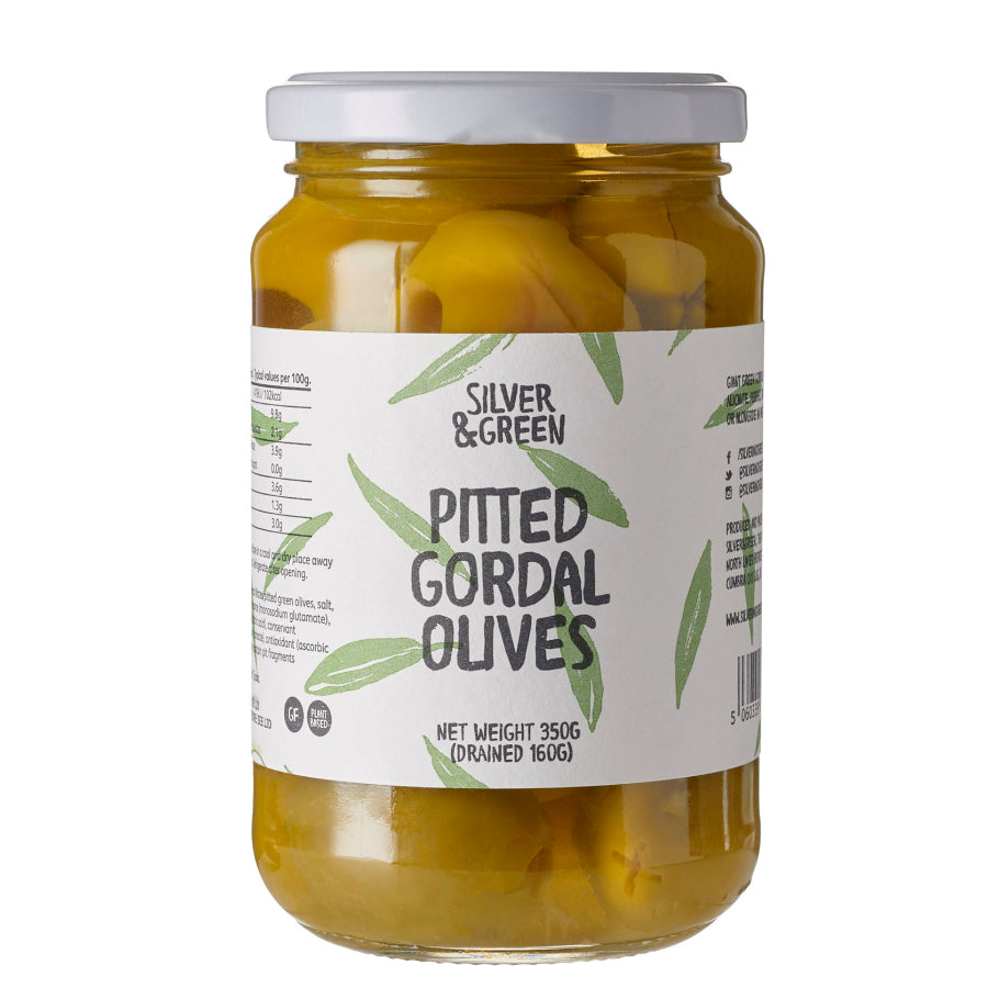 Silver & Green Pitted Gordal Olives