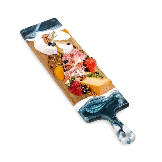 Lynn & Liana Serveware - Baguette Board Navy White Metallic Accessories