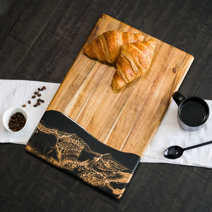 Lynn & Liana Serveware - Bread Board Black Ember Accessories