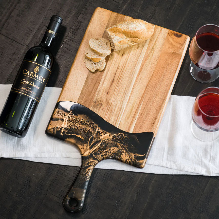 Lynn & Liana Serveware - Large Cheese Board Black Ember Accessories