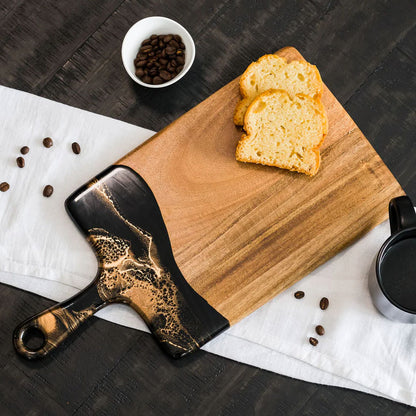 Lynn & Liana Serveware - Medium Cheese Board Black Ember Accessories