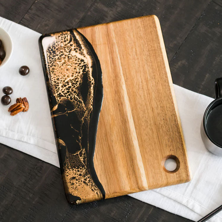 Lynn & Liana Serveware - Small Cheese Board Black Ember Accessories