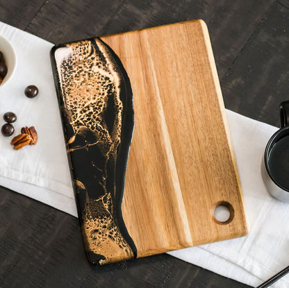 Lynn & Liana Serveware - Small Cheese Board Black Ember Accessories