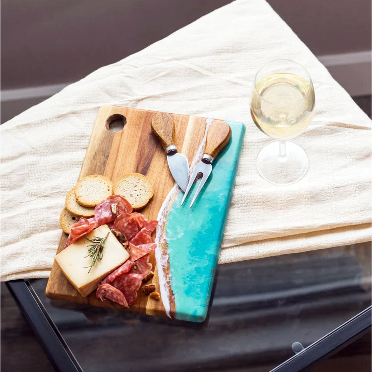Lynn & Liana Serveware - Small Cheese Board Carribbean Blue Accessories