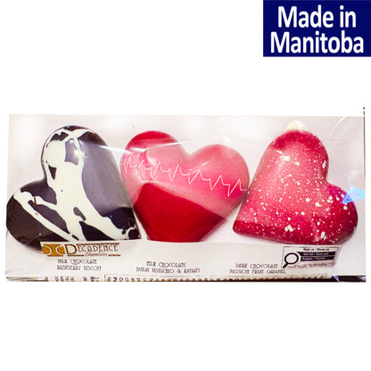 Decadence Chocolates Heart Trio