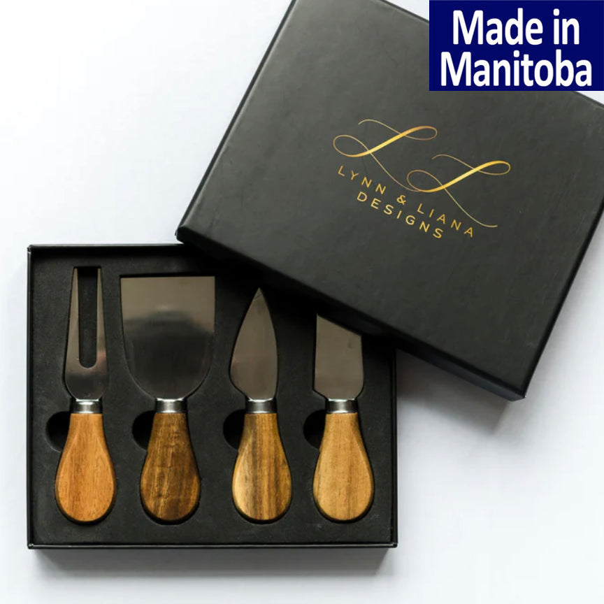 Lynn & Liana Serveware - Resin Coated Cheese Knife Set – Prairie