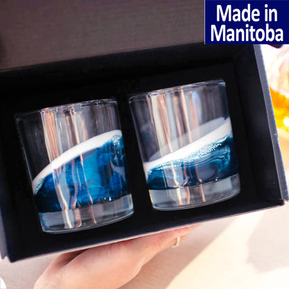 Lynn & Liana Serveware - Resin Coated Whisky Glasses