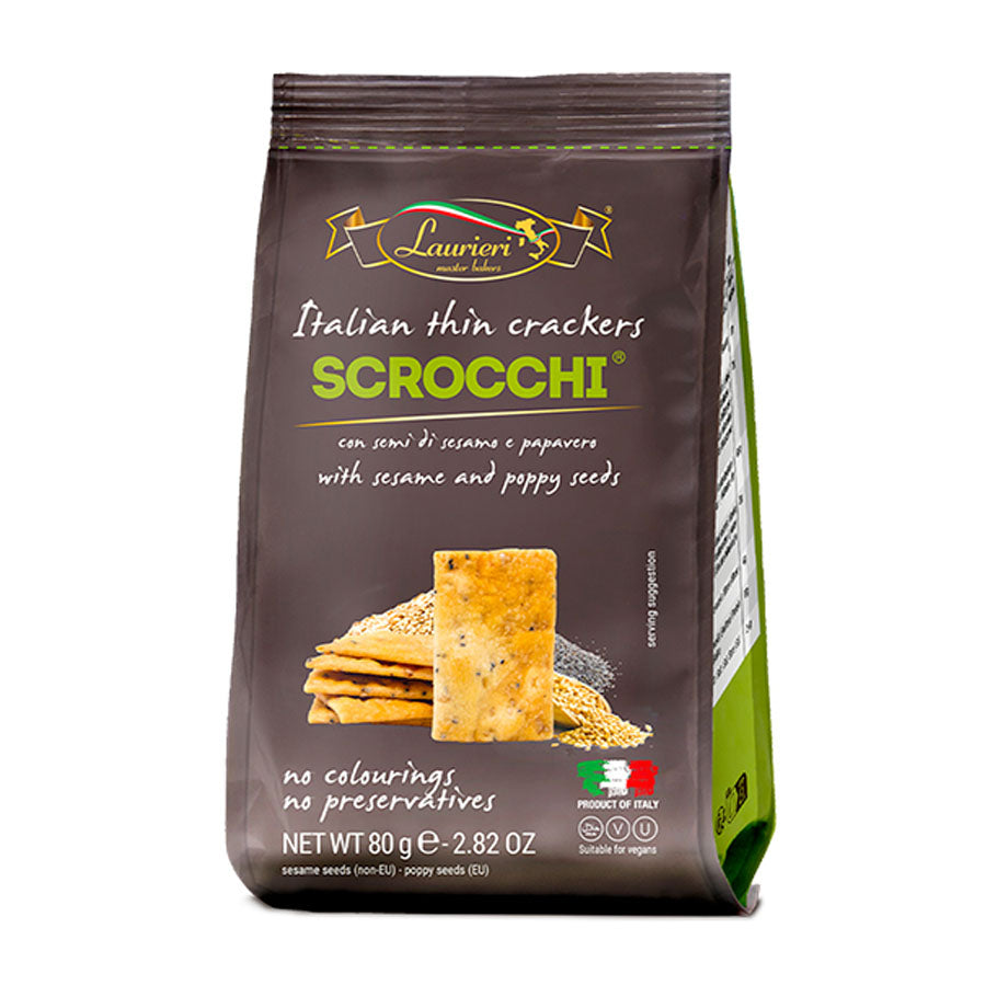 Scrocchi Crackers Sesame & Poppy 80g Other Foods