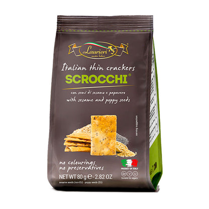 Scrocchi Crackers Sesame & Poppy 80g Other Foods