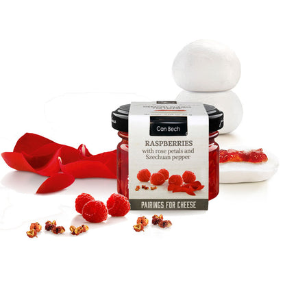 Just for Cheese Jams Raspberries with Rose Petals Condiments & Sauces