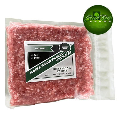 Green Oak Farms Meats Farmer Sausage Crumbles Frozen or Refrigerated Food