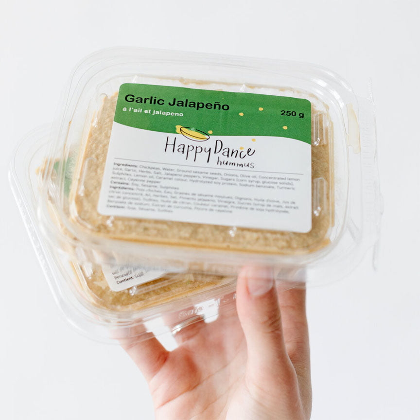 Happy Dance Hummus Garlic Jalapeno Frozen or Refrigerated Food