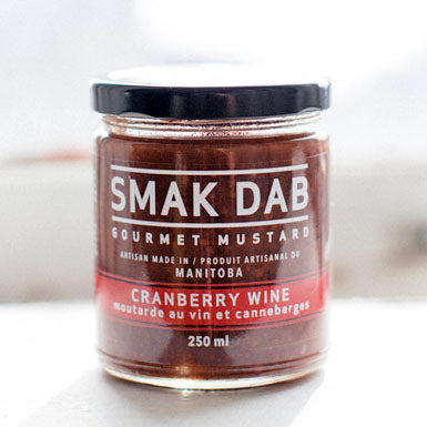 SMAK DAB Gourmet Mustard Cranberry Wine Condiments & Sauces